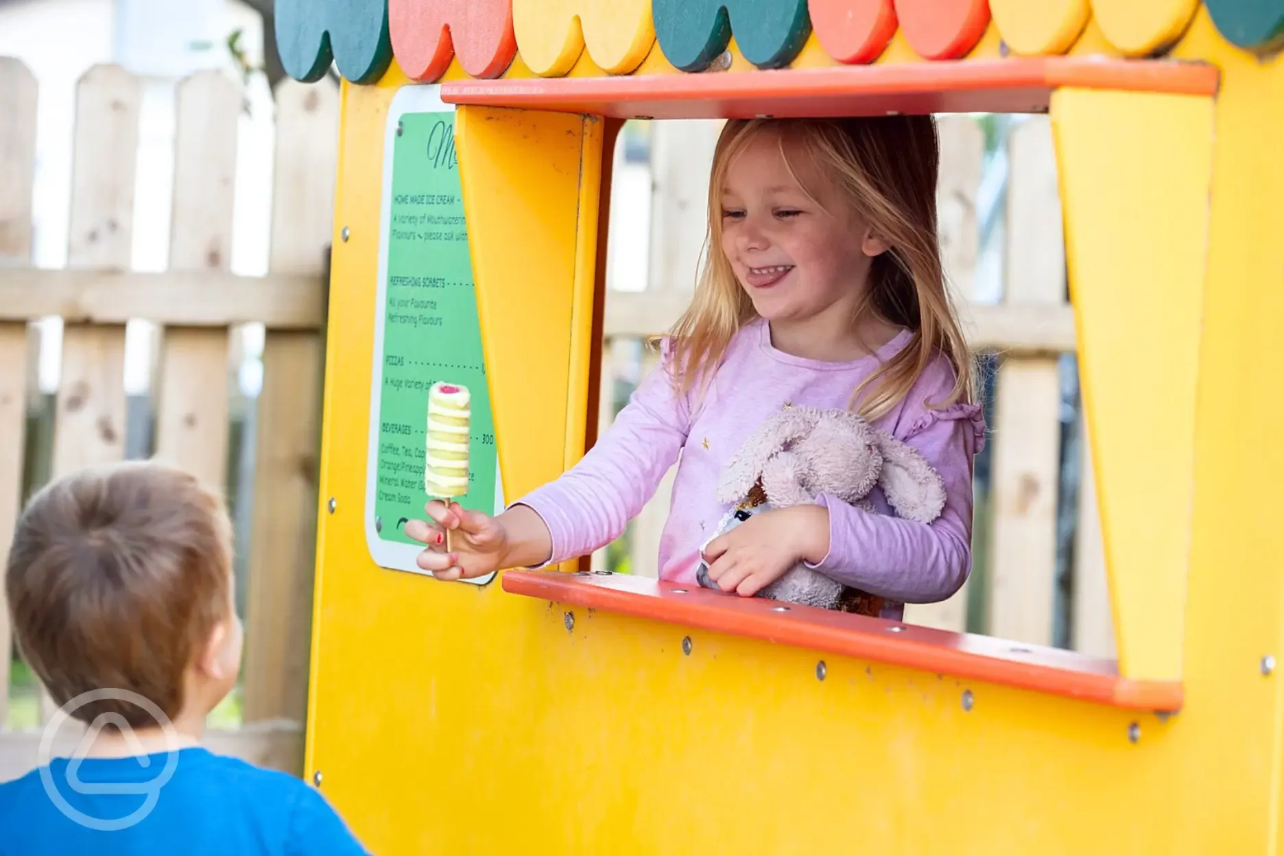 Play area with ice cream play area