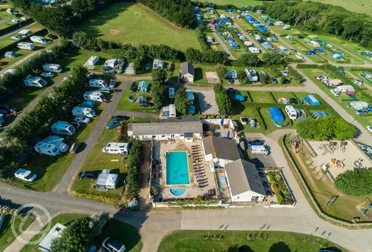 Campsite aerial