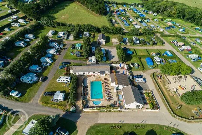 Campsite aerial