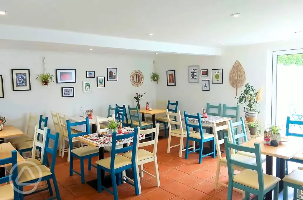 Cafe indoor seating area