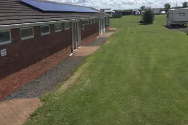 Clubhouse and pitches Ashfield Caravan Park