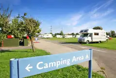 Camping and touring pitches at Lee Valley Camping and Caravan Park