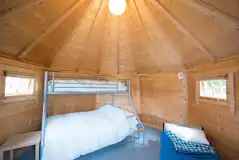 Camping cabin triple sleeper bunk bed (one double, one single) Camping cabin triple sleeper bunk bed (one double, one single)