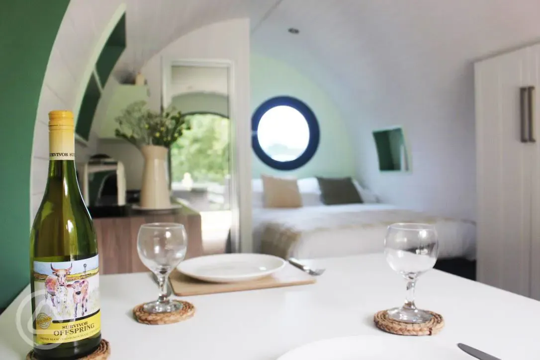 Ensuite glamping pod