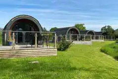 Luxury ensuite glamping pods at Riverside Pods