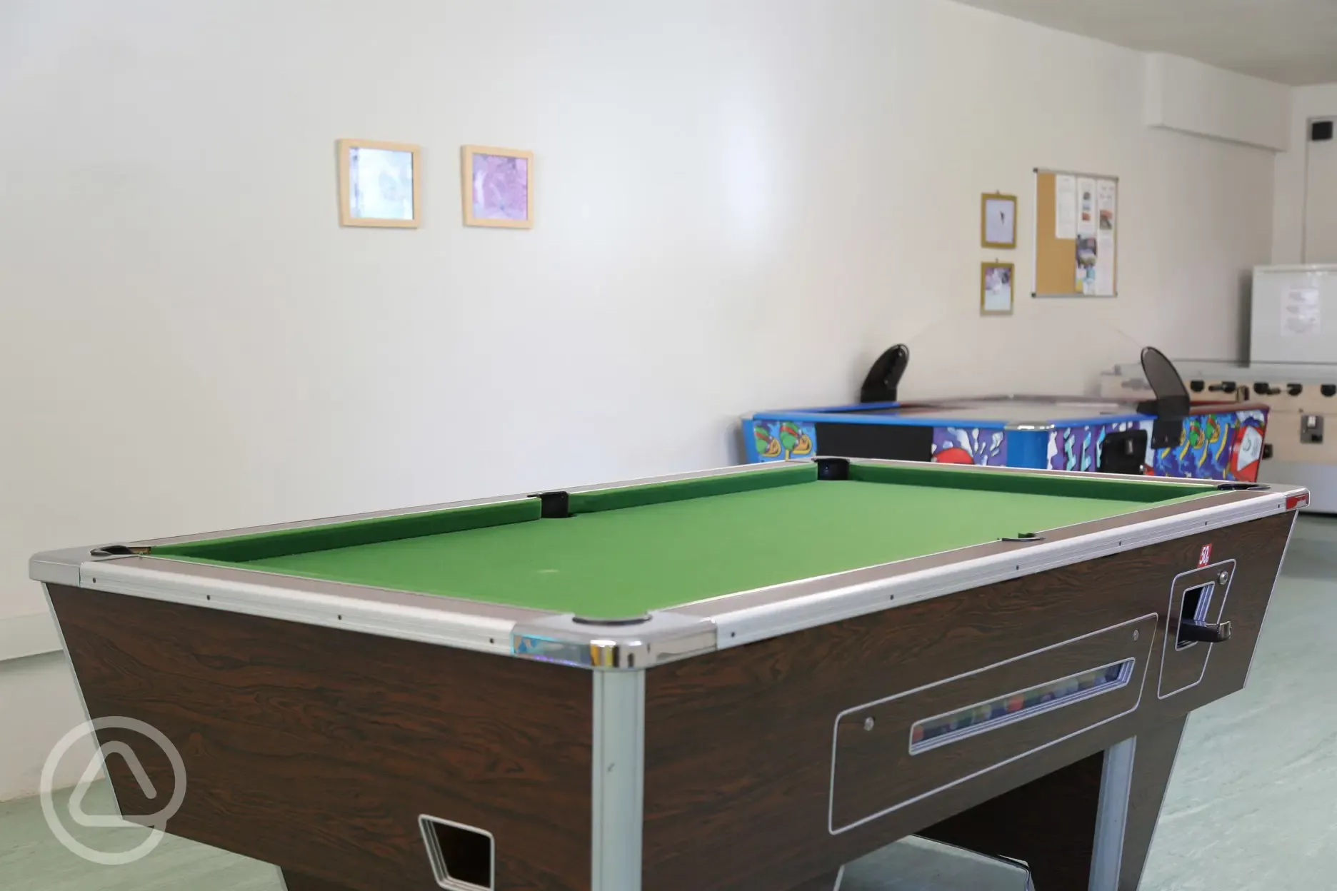 Pool table in the games room