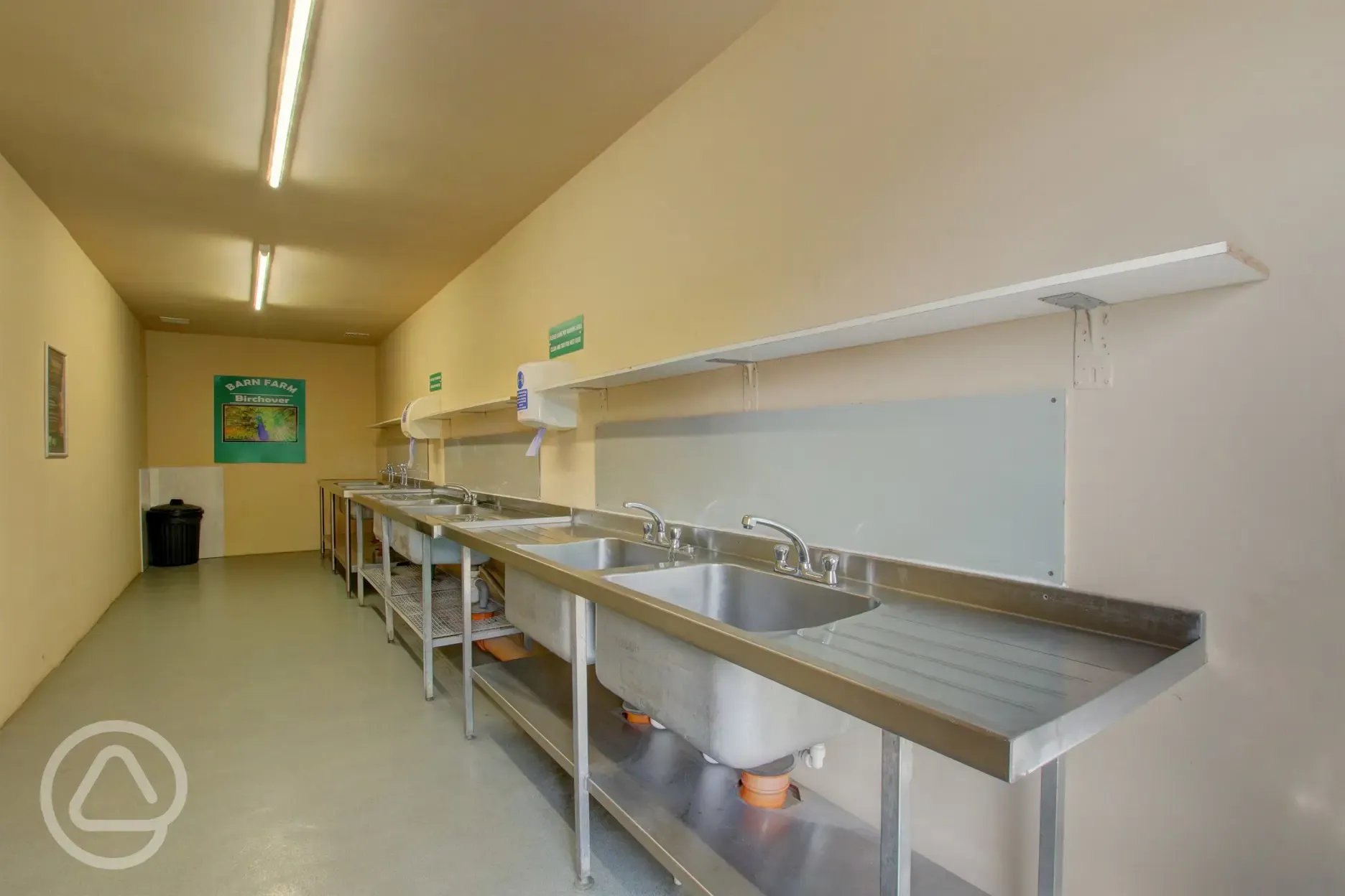 Indoor communal washing up facilities 