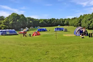 Non electric grass tent pitches at Barn Farm Campsite