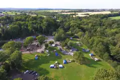 Aerial of the campsite