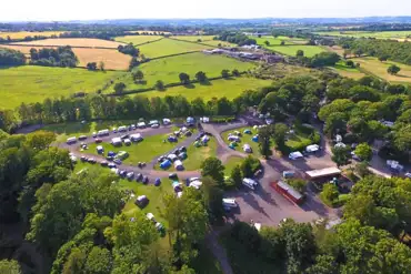 Aerial of the campsite