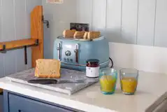 Shepherd's hut kitchen