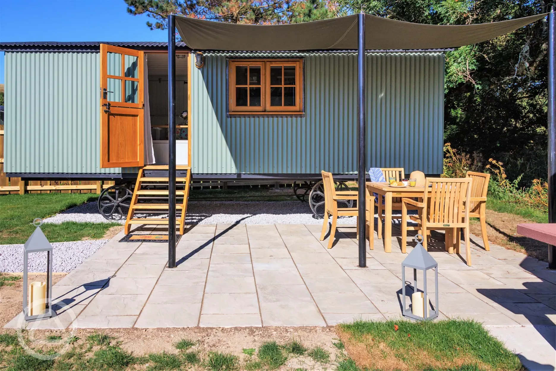 Shepherd's hut exterior