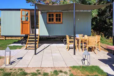 Shepherd's hut exterior