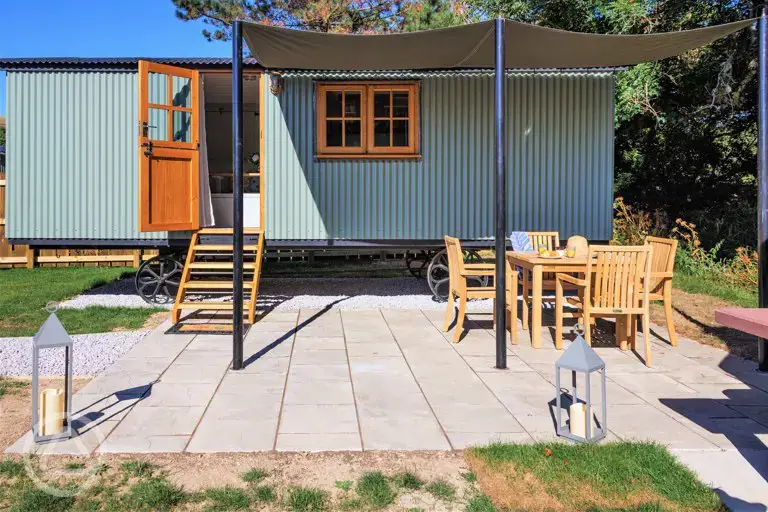 Shepherd's hut exterior