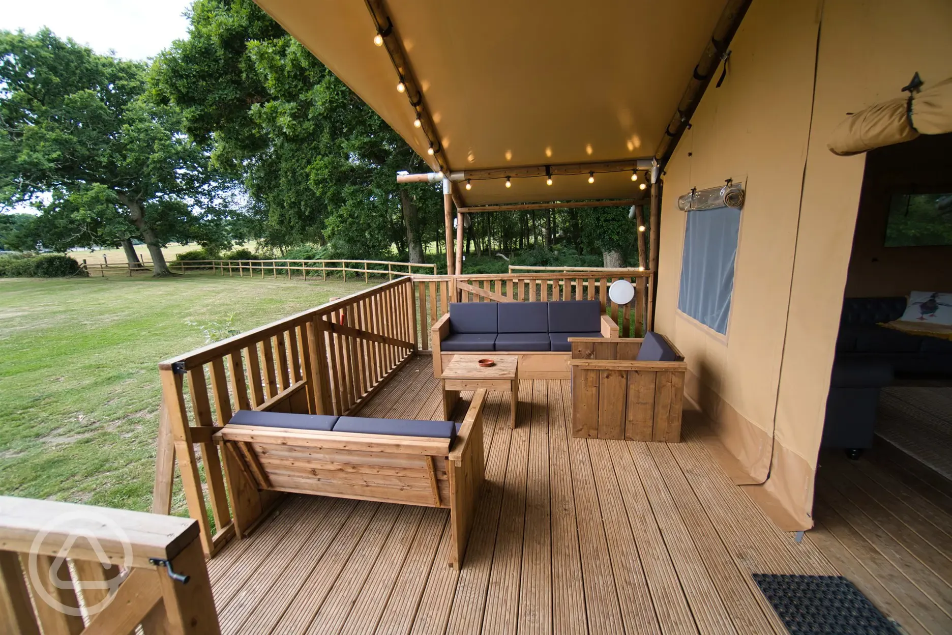 Safari tent decking