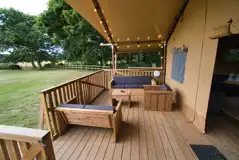 Safari tent decking