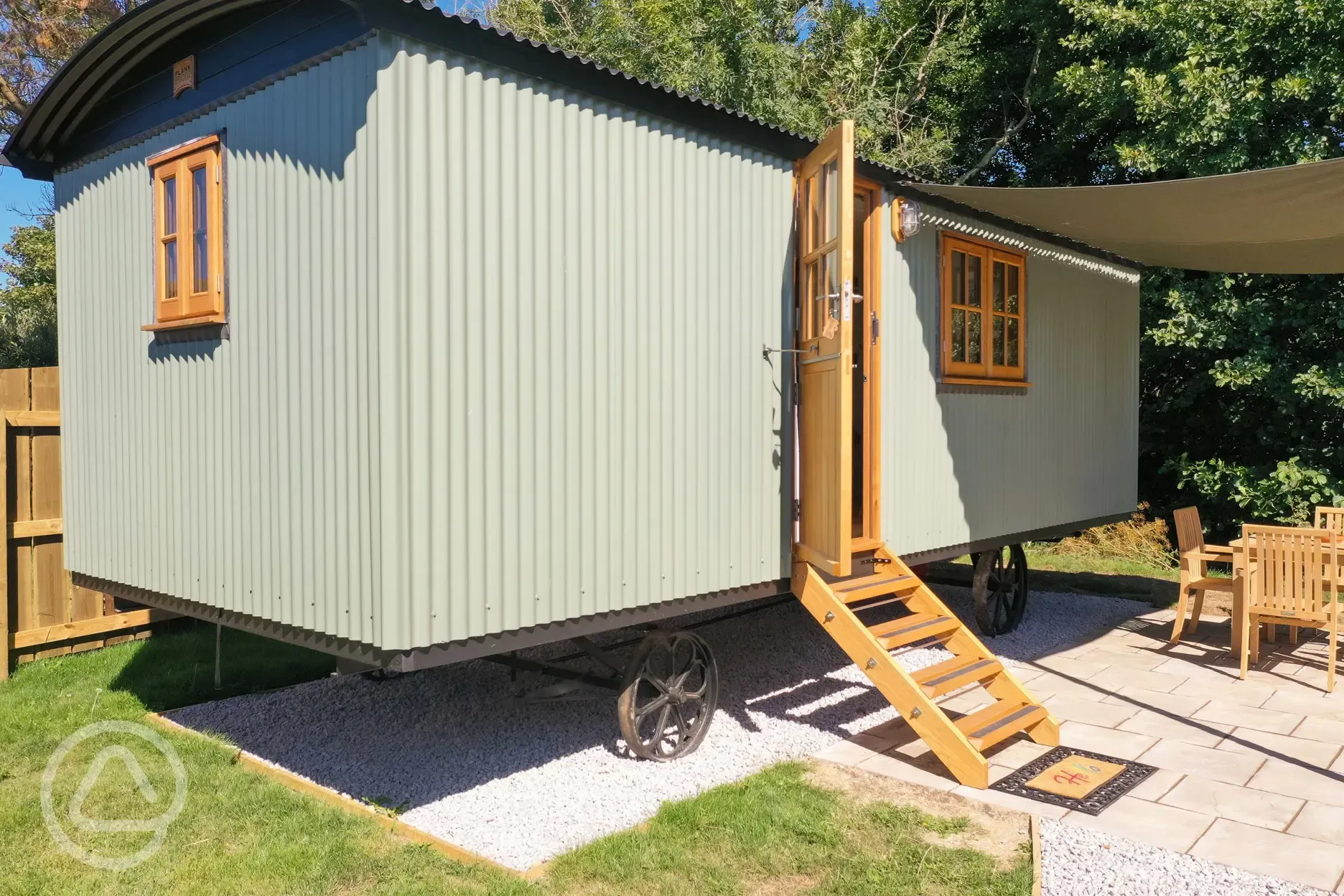 Shepherd's hut exterior