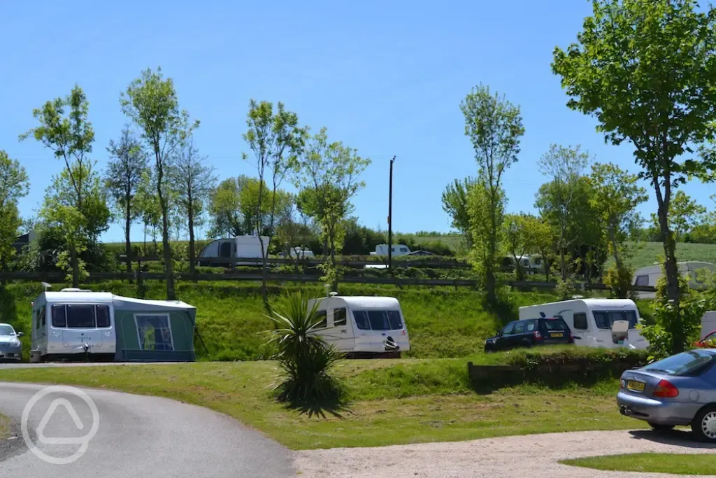Touring pitches at Widdicombe Farm Touring Park