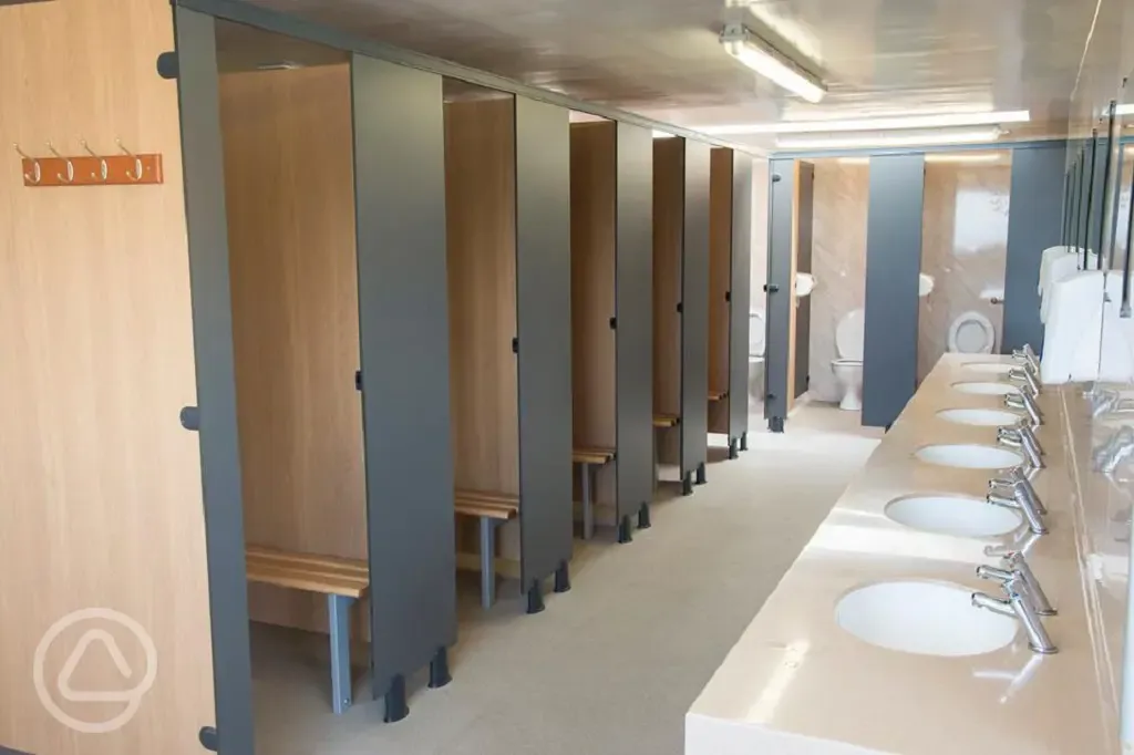 Toilet facilities at Sands Caravan and Camping Park