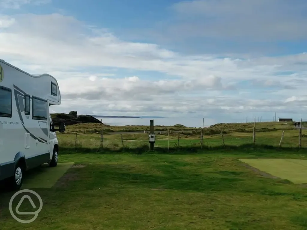 Touring at Clachtoll Beach Campsite