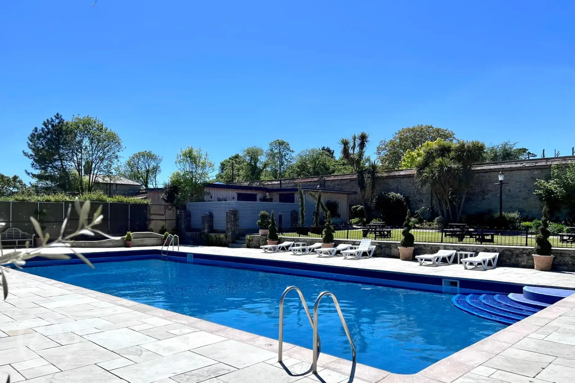 Outdoor heated swimming pool Outdoor heated swimming pool