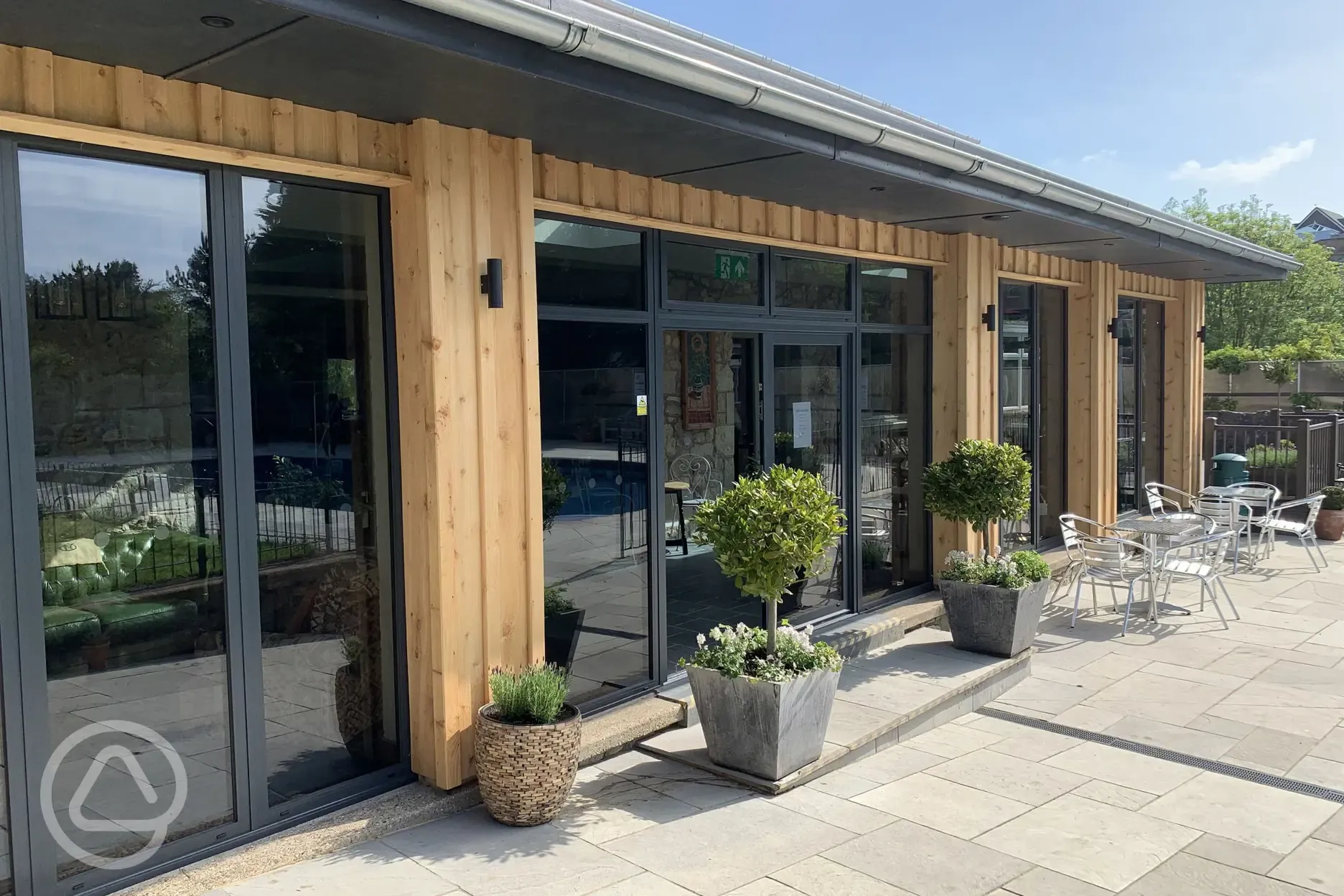 The Core cafe entrance at Appuldurcombe Gardens The Core cafe entrance at Appuldurcombe Gardens