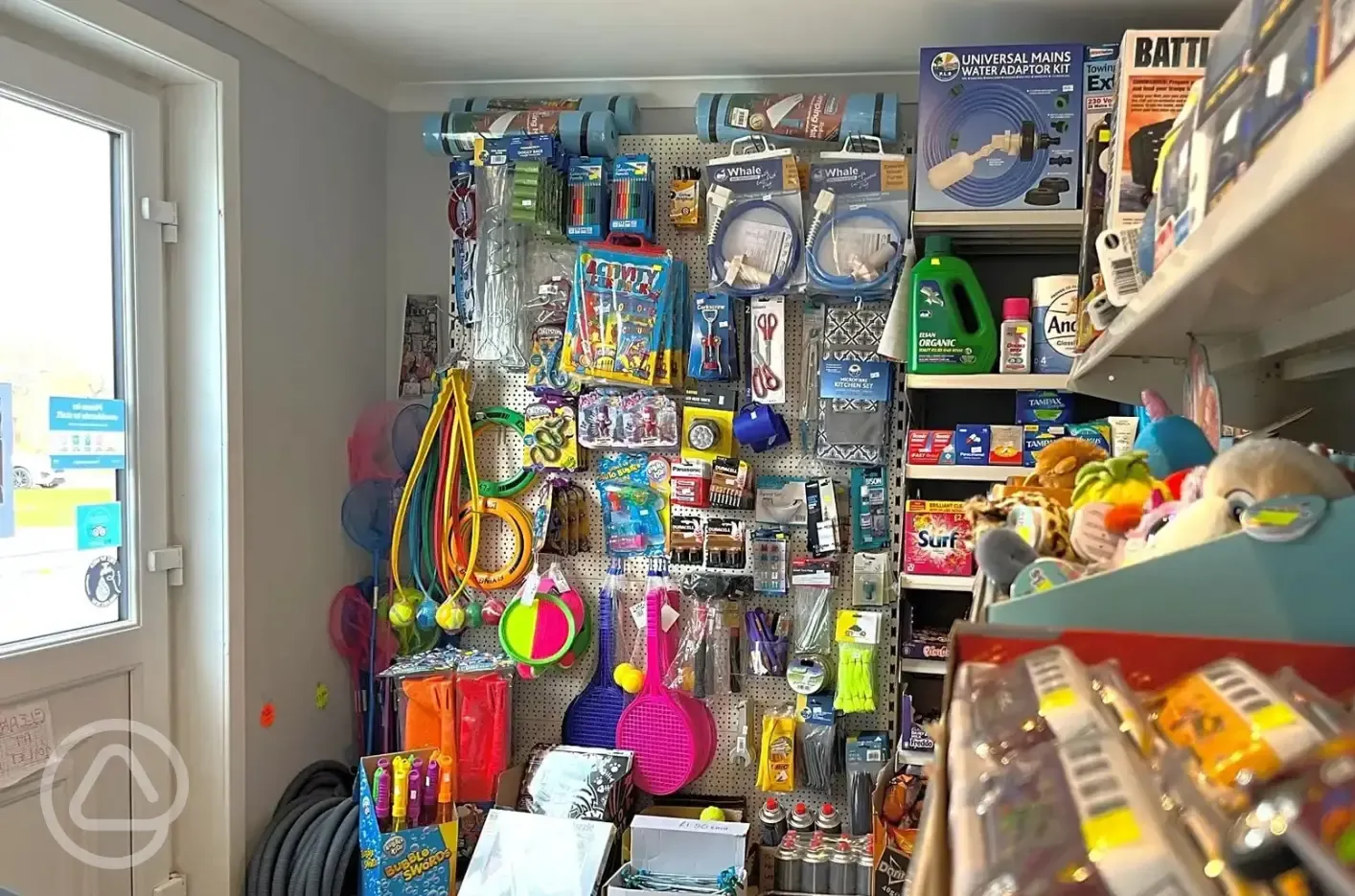 Onsite shop selling toys and souvenirs 