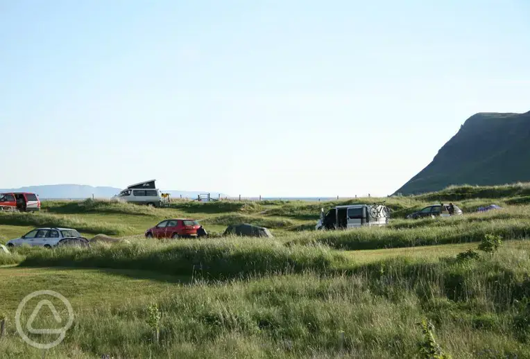 CAMPSITE ON A SUMMERS DAY.