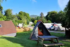 Camping pods and fully serviced hardstanding pitches Camping pods and fully serviced hardstanding pitches