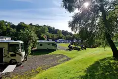 Fully serviced hardstanding touring pitches