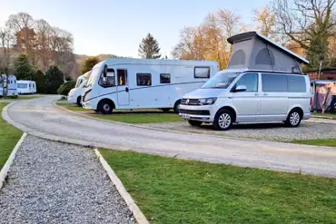 Fully serviced hardstanding touring pitches