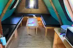 Camping pod interior Camping pod interior