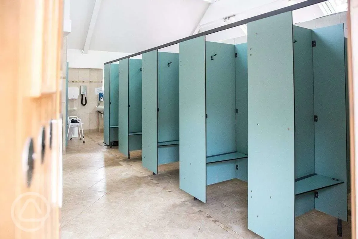 Showers and changing rooms