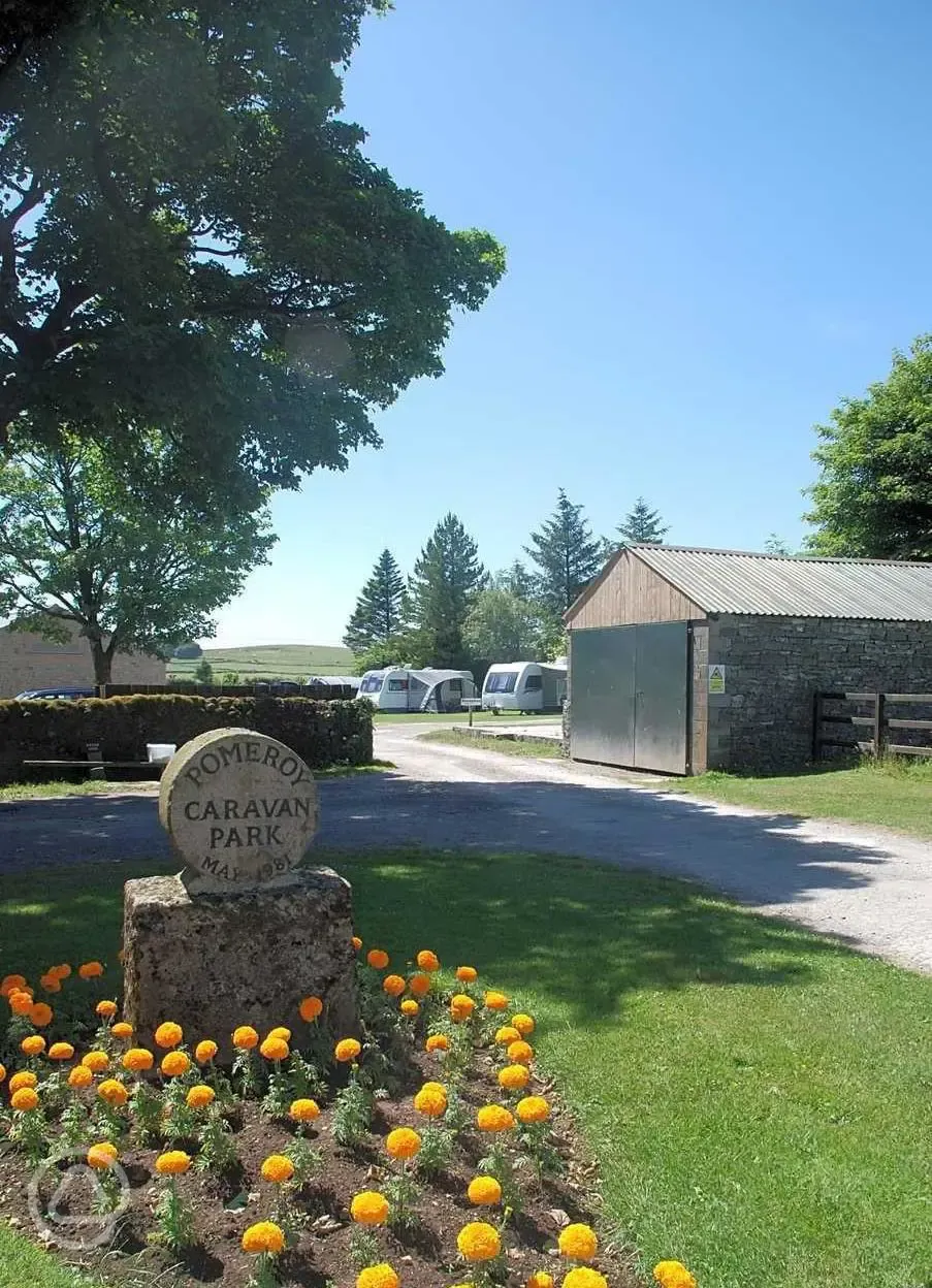 Entrance to Pomeroy Caravan Park