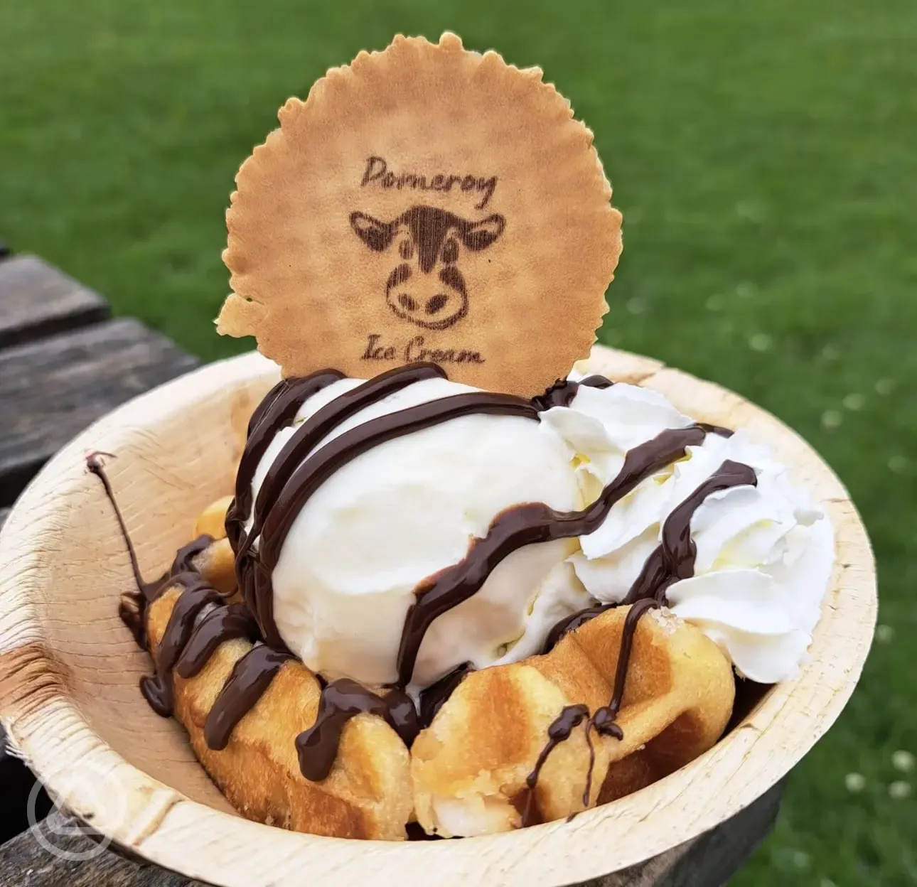 Onsite ice cream shop, open every day from April until October