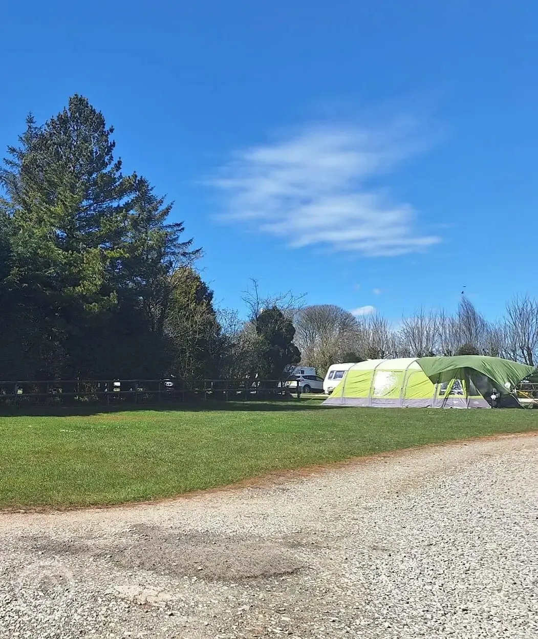 Non electric grass pitches suitable for tents only