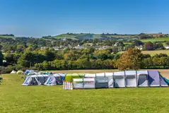 Large tents on the Big Berries non electric grass pitches