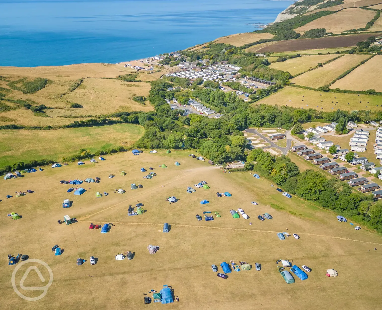 Aerial of Big Berries non electric grass pitches