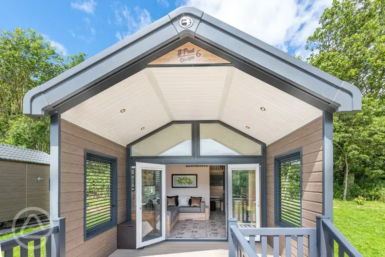 Ensuite Jurassic Escape Pods at Golden Cap Holiday Park