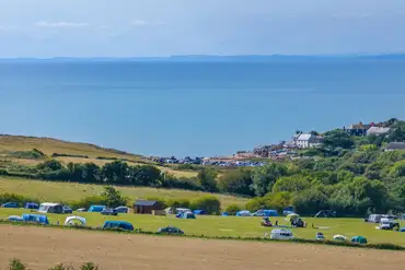 Big Berries non electric grass pitches overlooking Seatown Beach