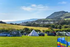 Big Berries non electric grass pitches with sea views