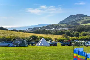 Big Berries non electric grass pitches at Golden Cap Holiday Park