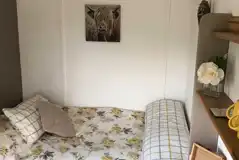 Accessible shepherd's hut interior