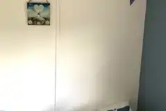 Three person shepherd's hut interior