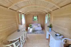 Shepherd's hut interior Shepherd's hut interior