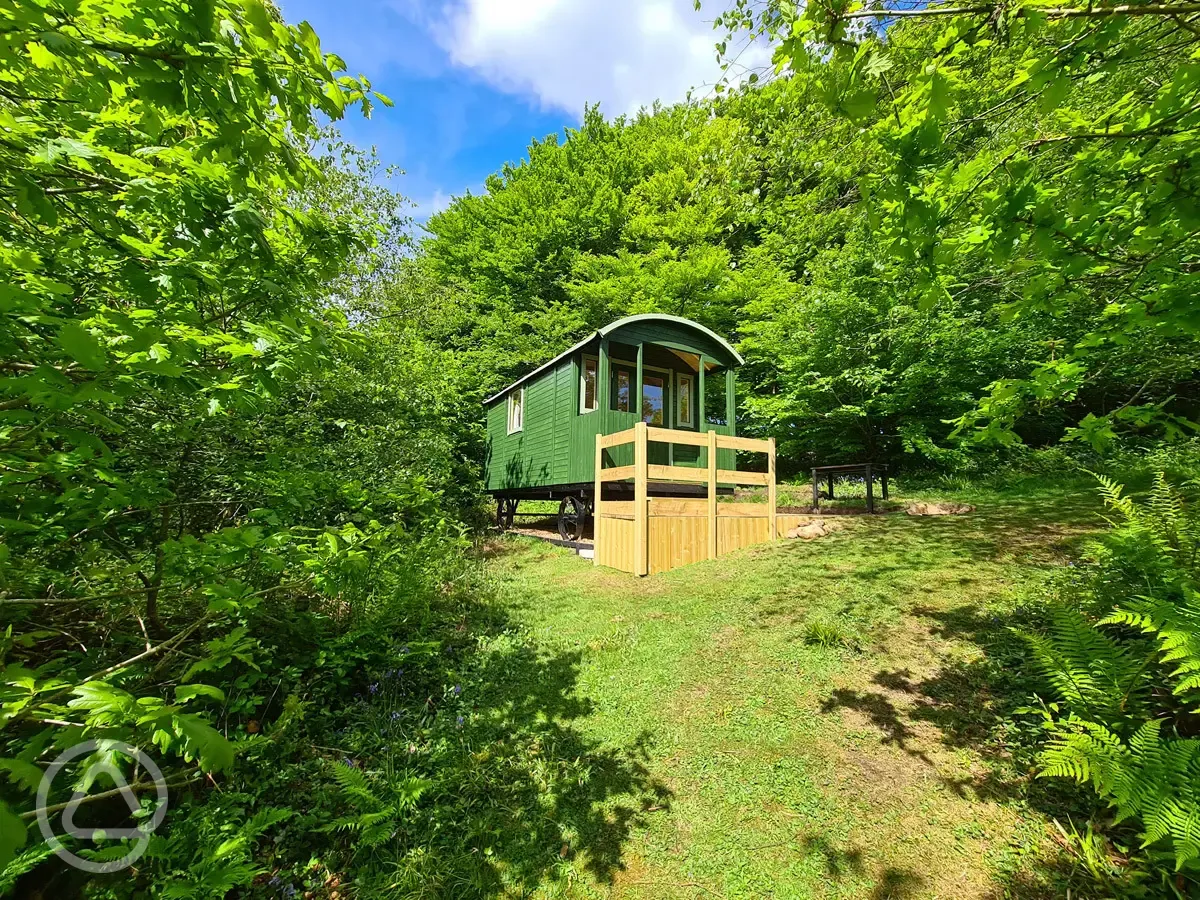 Shepherd's hut exterior