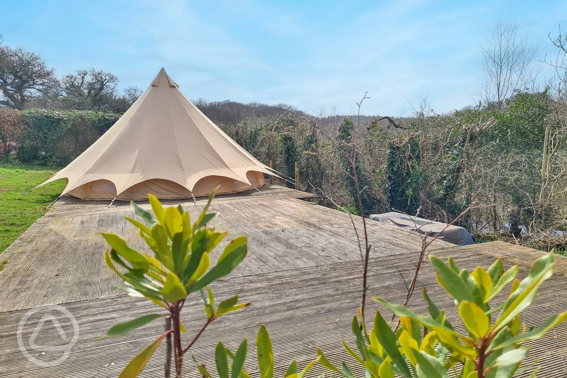 Primrose bell tent with private decking