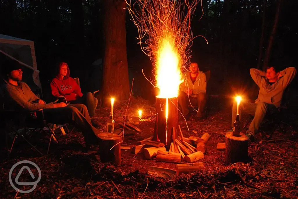 Evening campfire