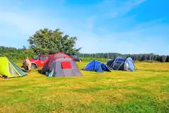 Tents on non electric grass pitches