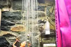 Rainfall shower in the facility block